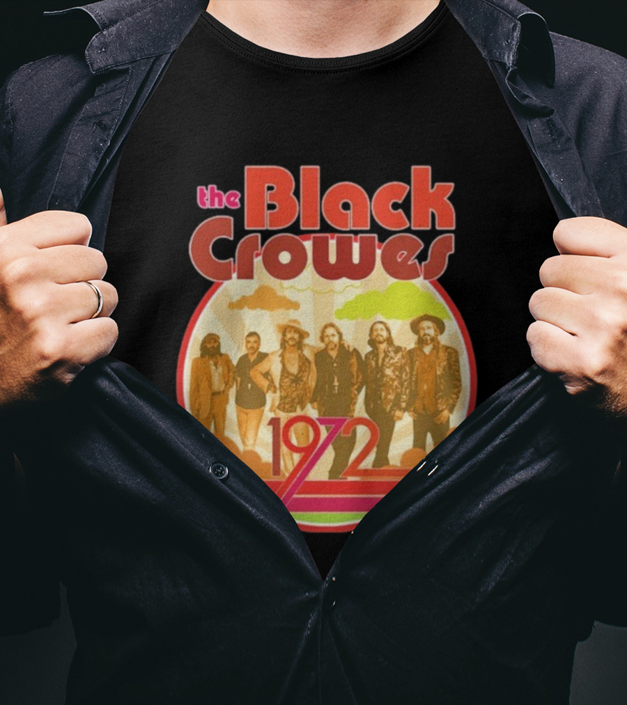 The Black Crowes Retro 1972 Band Photo T-Shirt