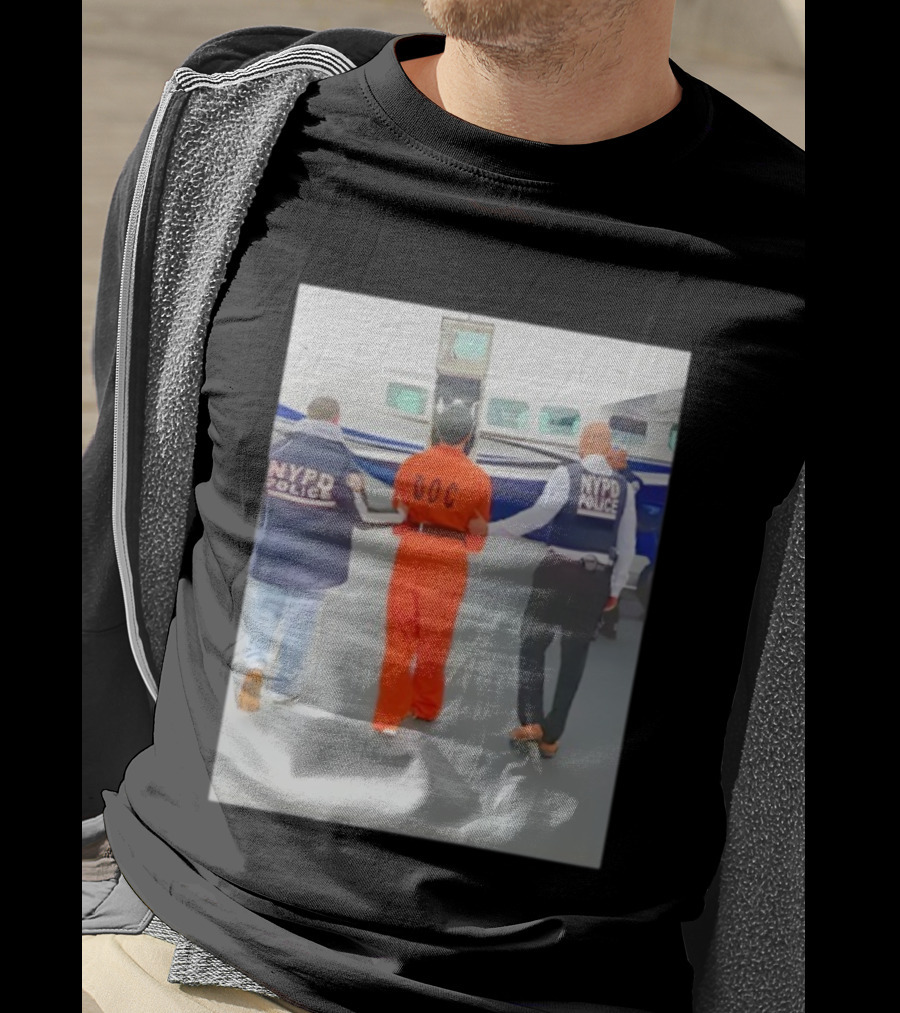 NYC Luigi Mangione NYPD Helicopter Escort DOC Inmate T-Shirt