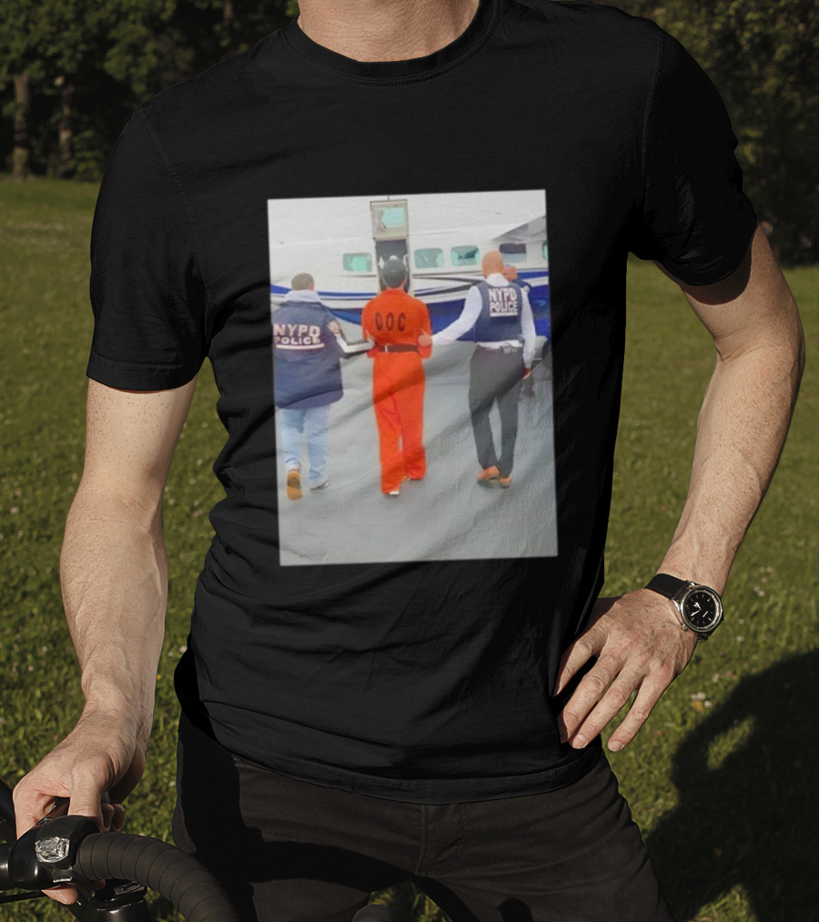 NYC Luigi Mangione NYPD Helicopter Escort DOC Inmate T-Shirt