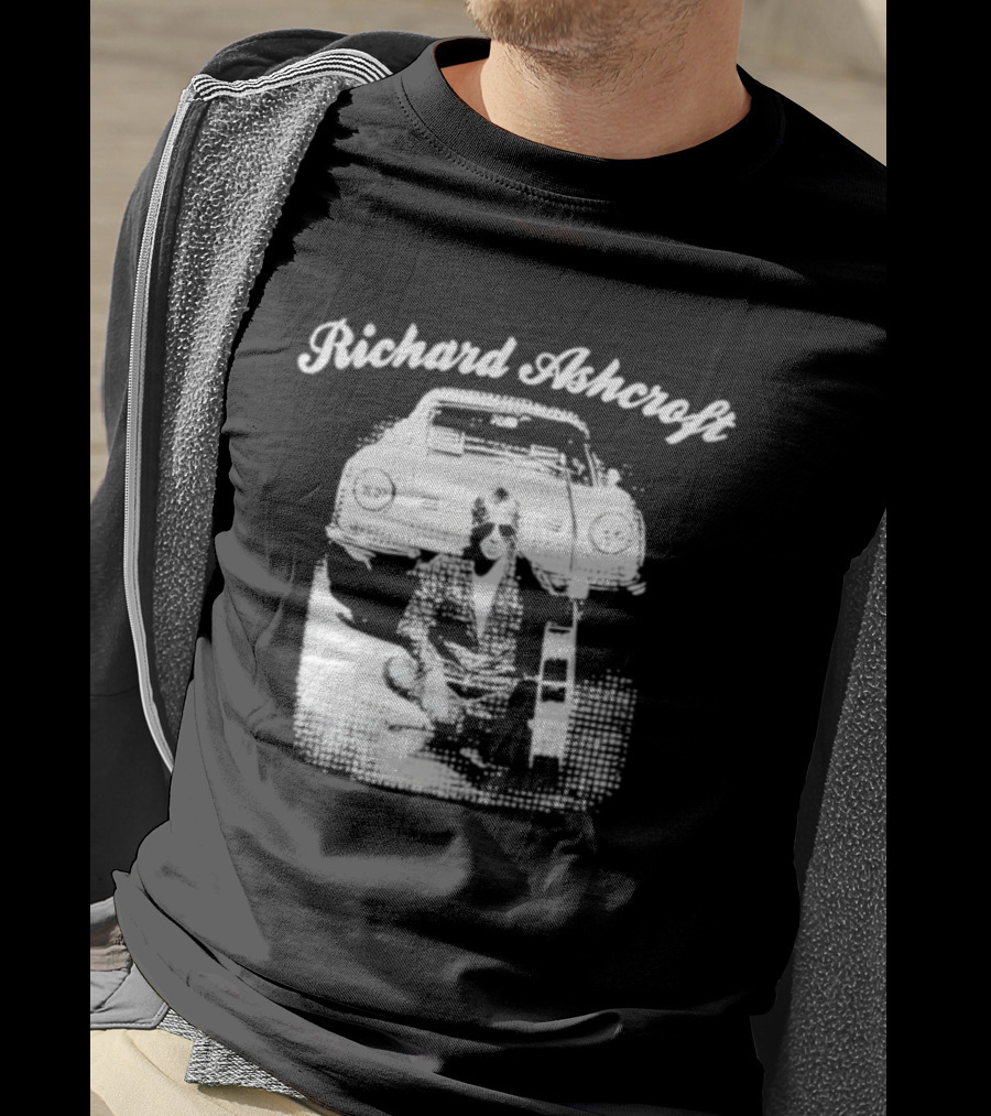 Richard Ashcroft Vintage Style Retro Car Iconic Look T-Shirt