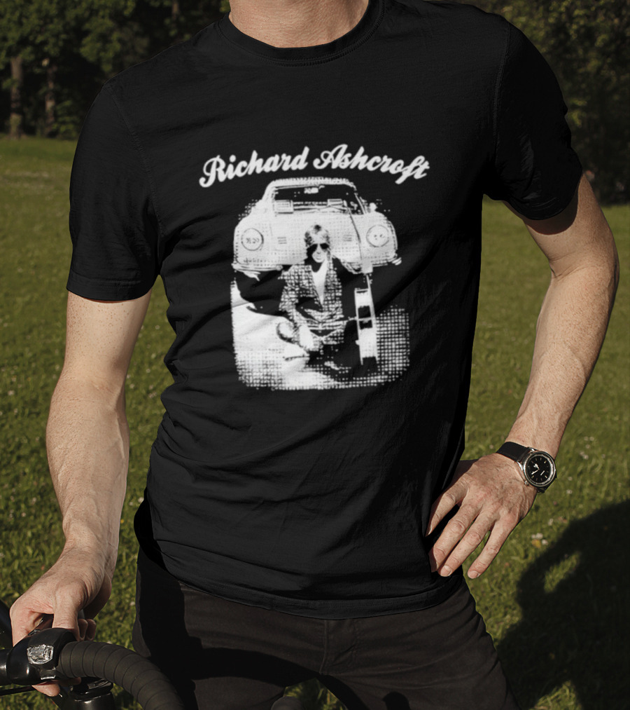 Richard Ashcroft Vintage Style Retro Car Iconic Look T-Shirt
