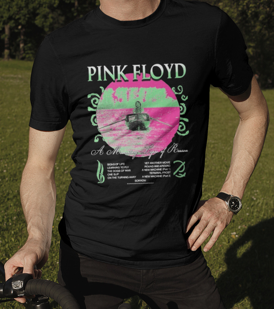 Pink Floyd A Momentary Lapse Of Reason Neon Rowing Scene T-Shirt