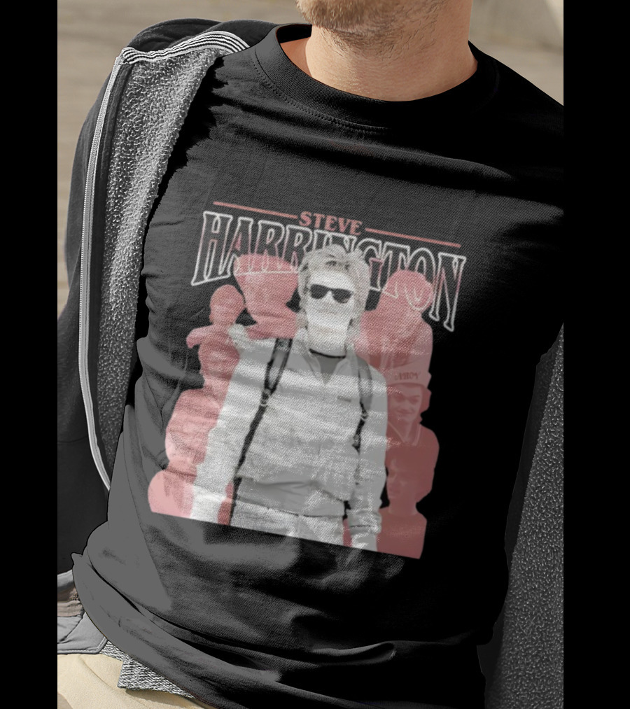 Steve Harrington Iconic Stranger Things Character Collage T-Shirt