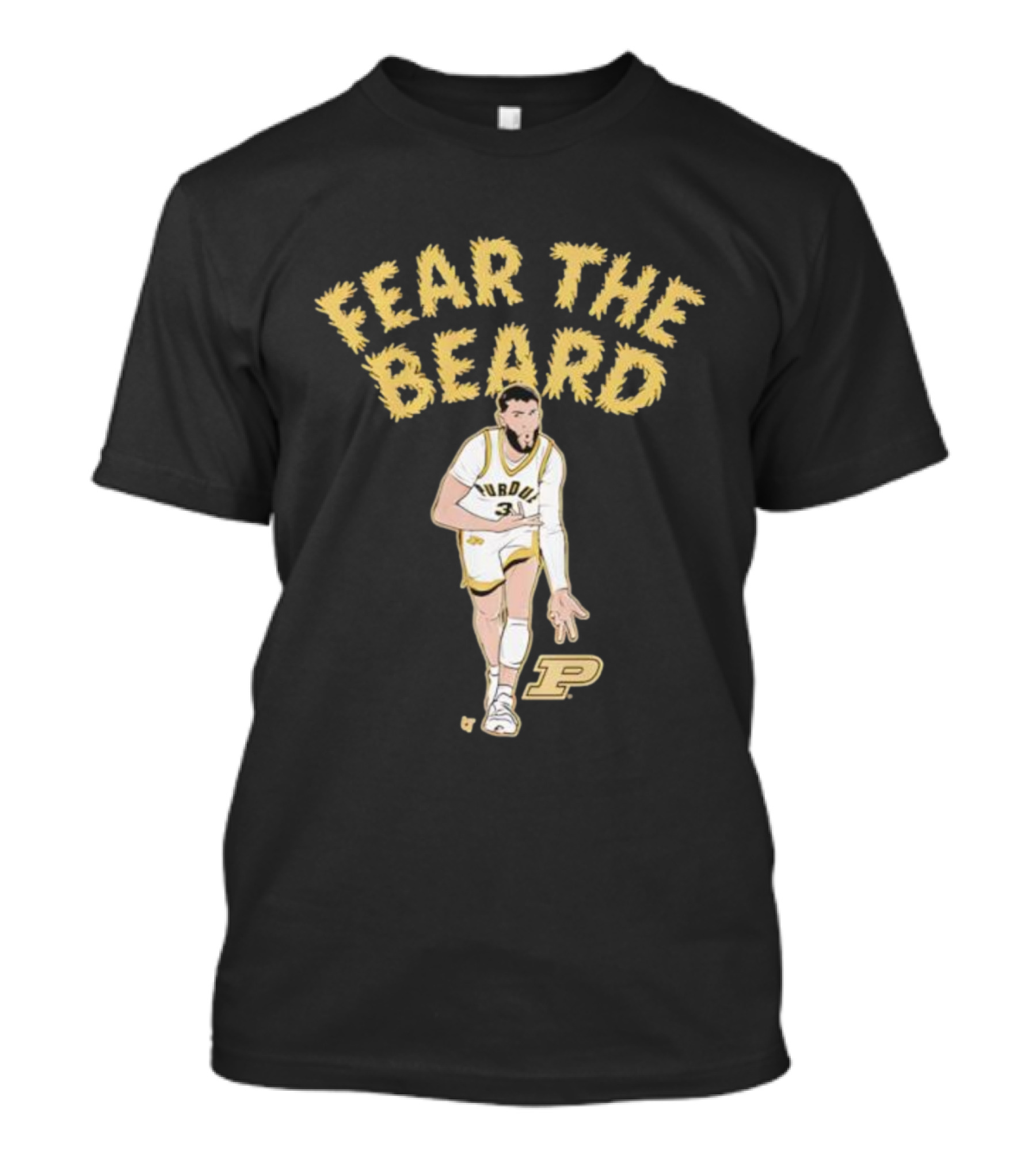 Purdue Basketball Fear The Beard Braden Smith Number 3 T-Shirt