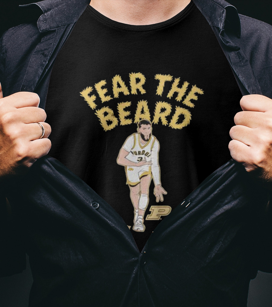 Purdue Basketball Fear The Beard Braden Smith Number 3 T-Shirt