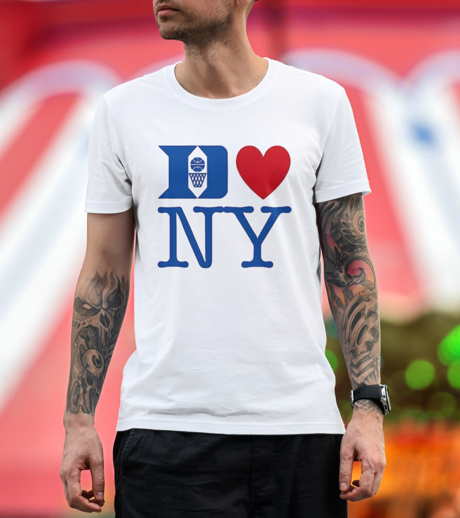 Duke Heart NY Basketball Symbol T-Shirt
