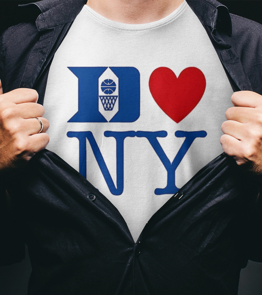 Duke Heart NY Basketball Symbol T-Shirt