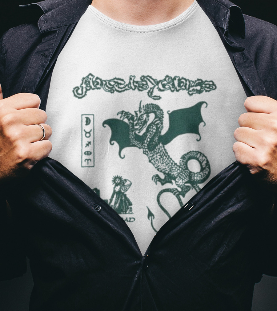 Fantasy Games Brain Dead Wyrm Dragon Collaboration T-Shirt