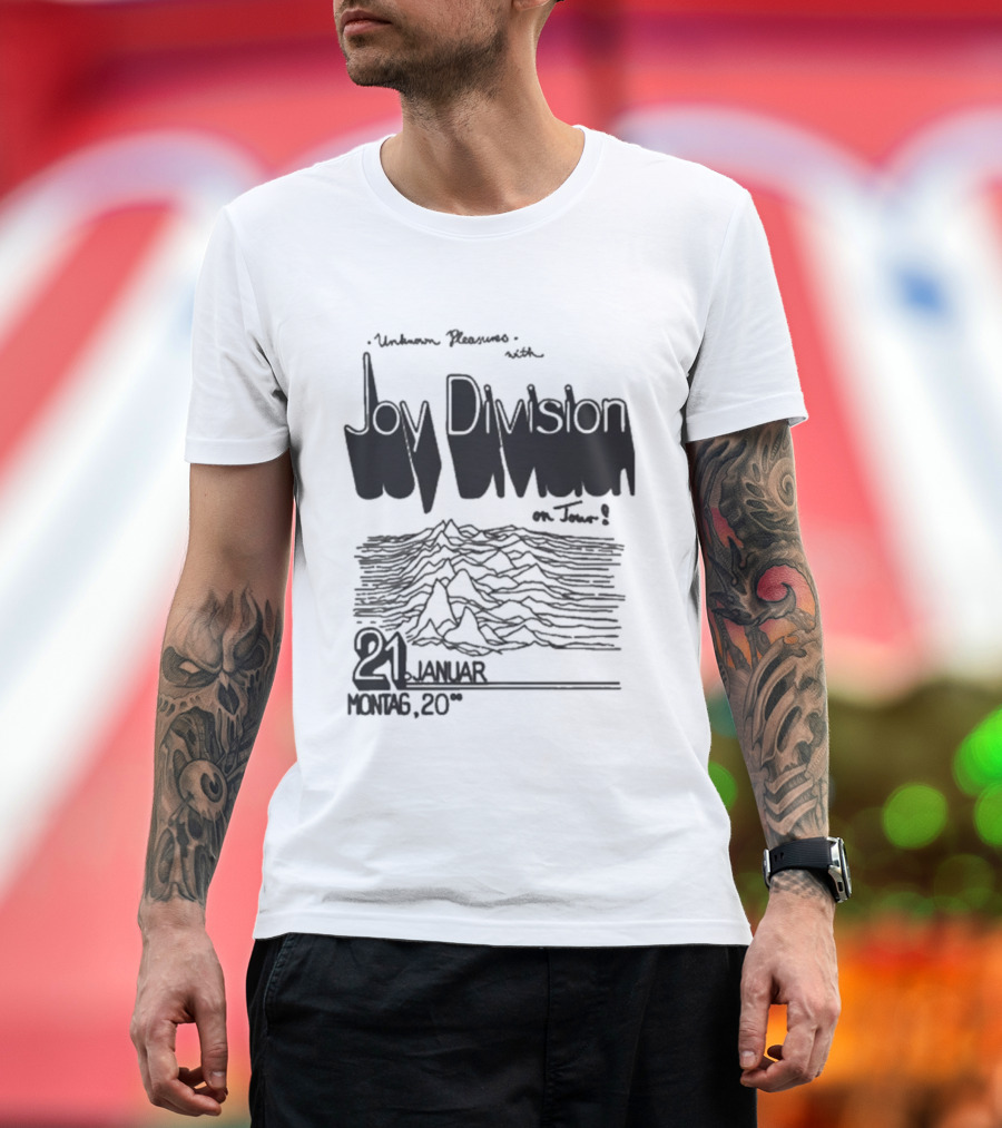 Joy Division Unknown Pleasures Tour 2025 21 Januar Montag 20 T-Shirt