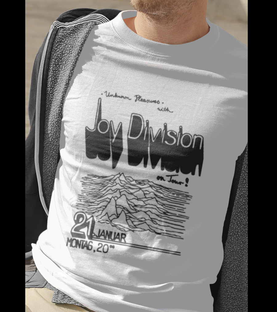 Joy Division Unknown Pleasures Tour 2025 21 Januar Montag 20 T-Shirt