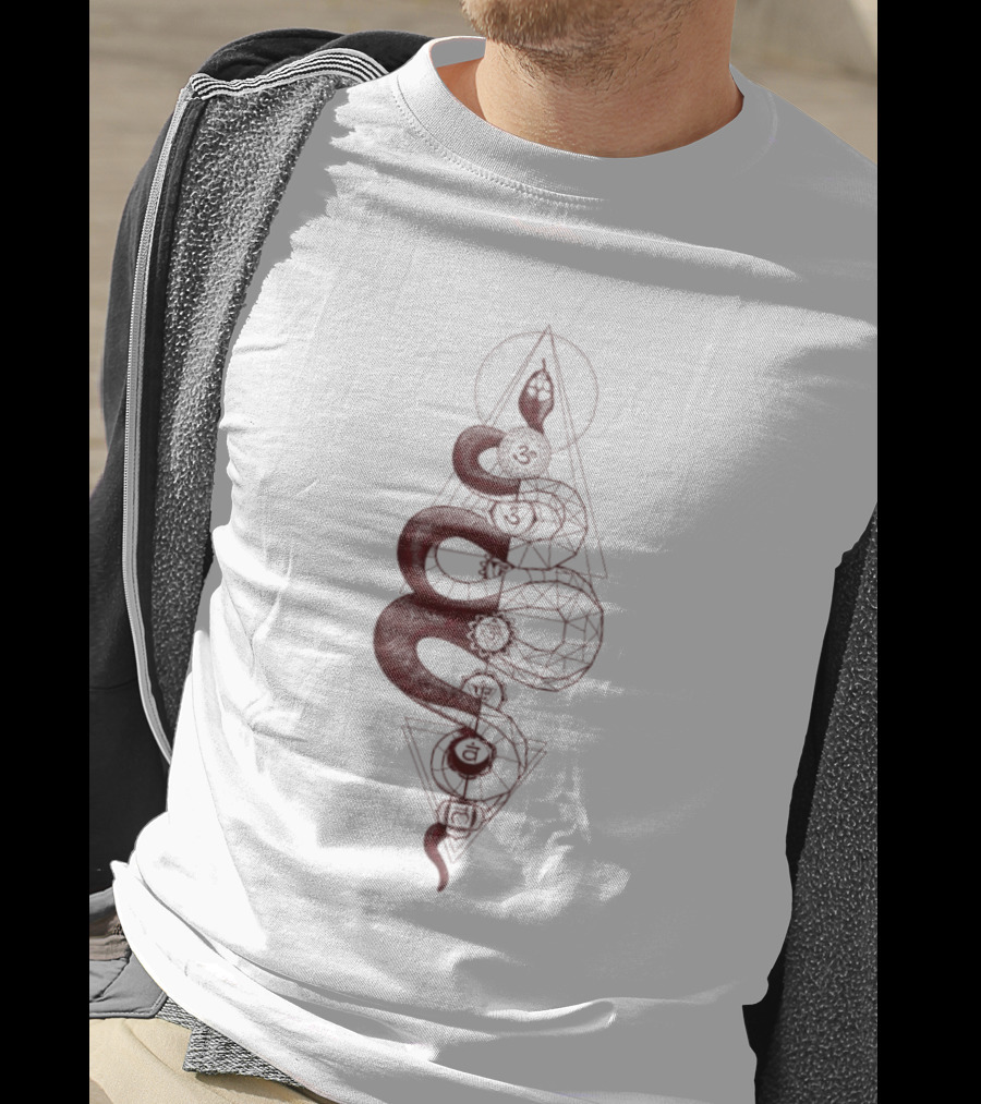 Kundalini The Brahmman Serpent Geometry Symbol T-Shirt