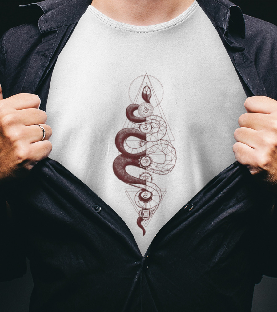 Kundalini The Brahmman Serpent Geometry Symbol T-Shirt