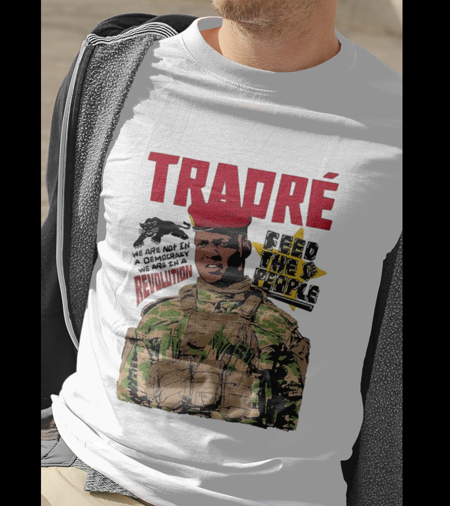 TRAORÉ Revolution Ibrahim Feed The People Burkina Faso T-Shirt