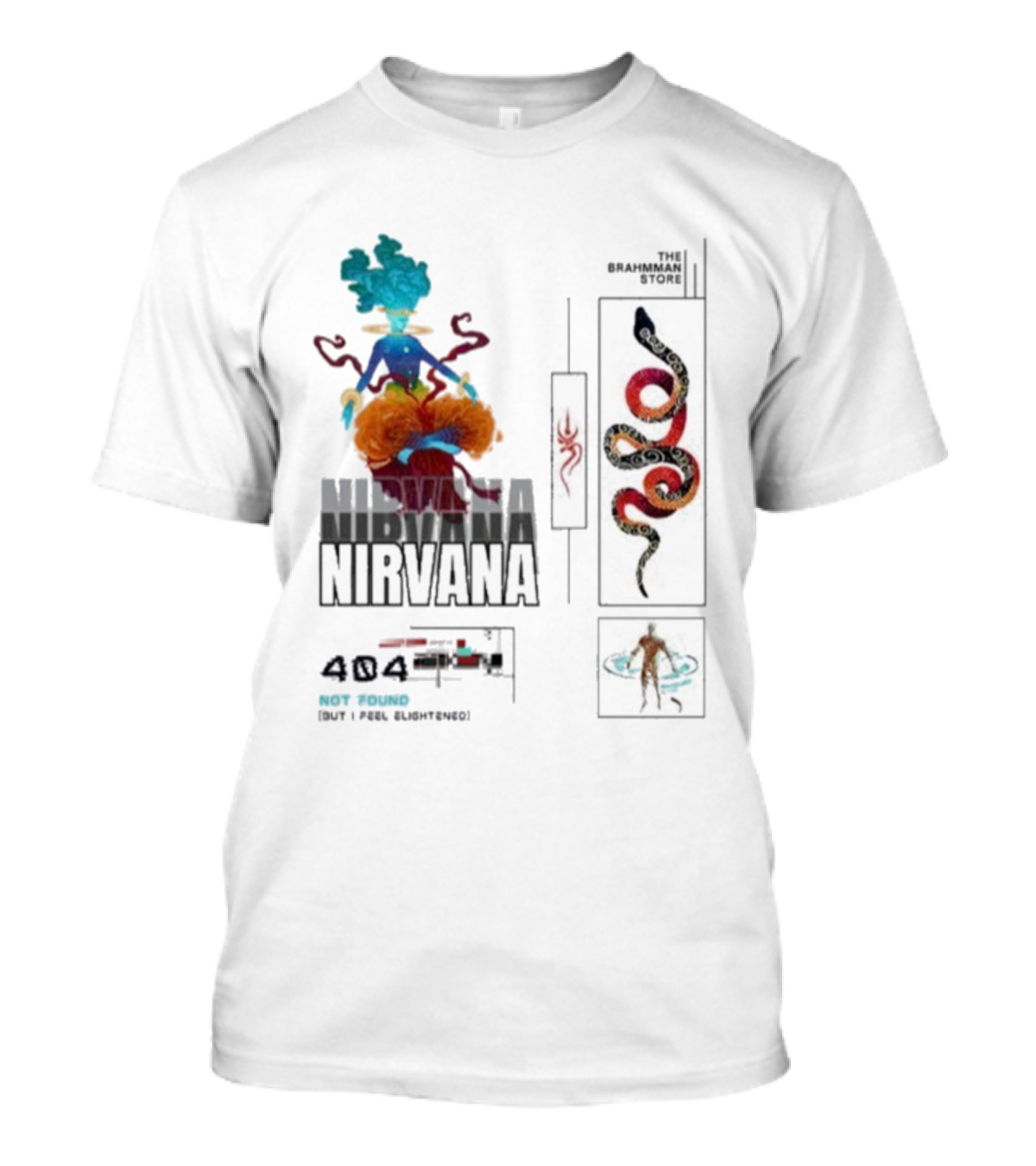 Nirvana The Brahmman Yoga Snake Meditation Symbol T-Shirt