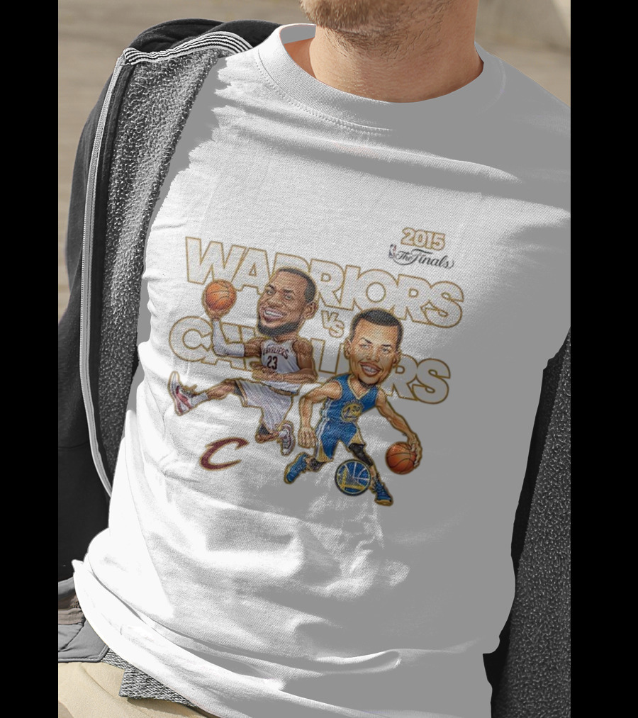 2015 Warriors Vs Cavaliers Stephen Curry LeBron James NBA Finals T-Shirt
