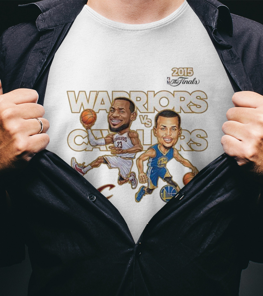 2015 Warriors Vs Cavaliers Stephen Curry LeBron James NBA Finals T-Shirt