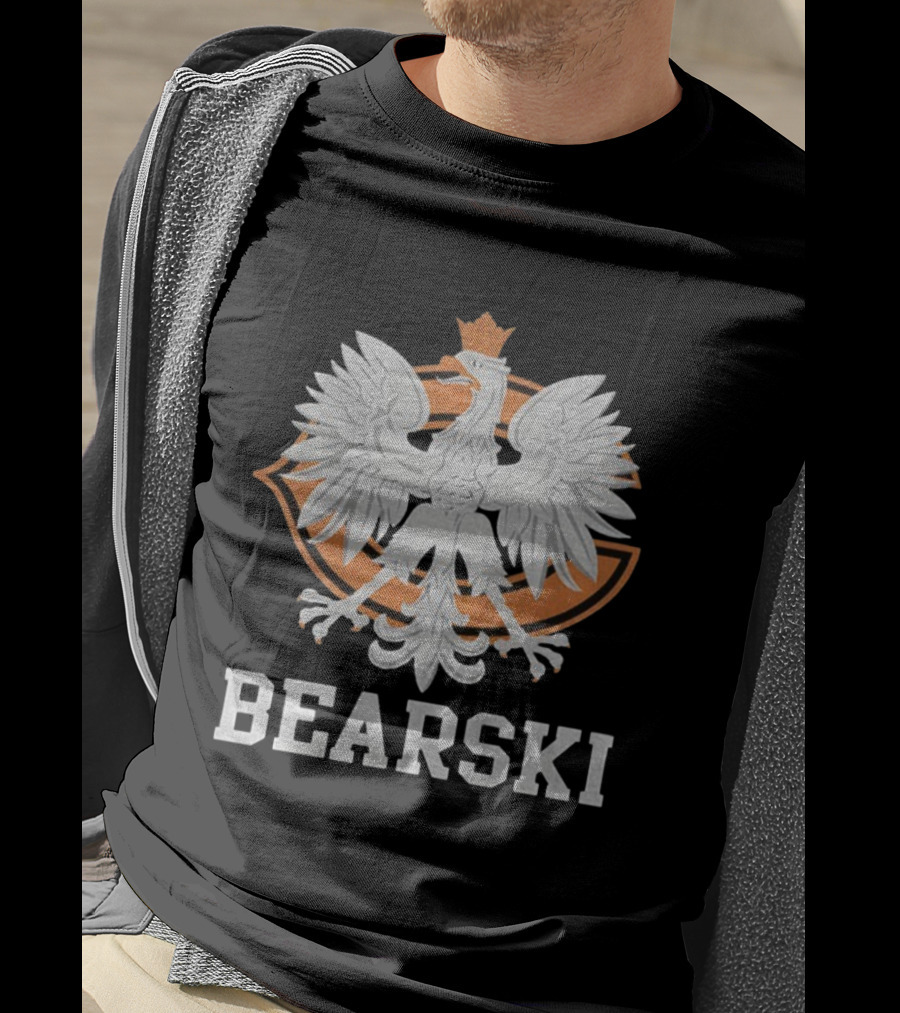 Chicago Bearski Polish Eagle Pride Football Icon T-Shirt
