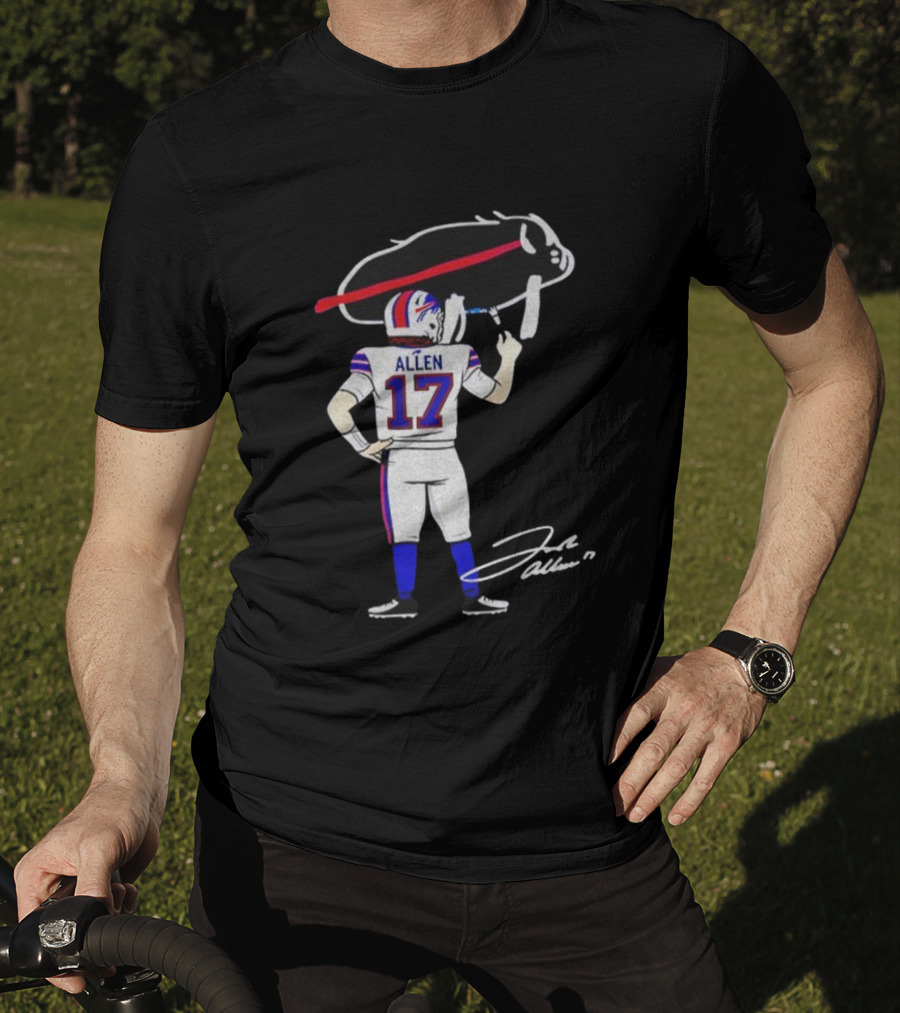 Josh Allen Buffalo Bills NFL Meme Signature 2025 T-Shirt
