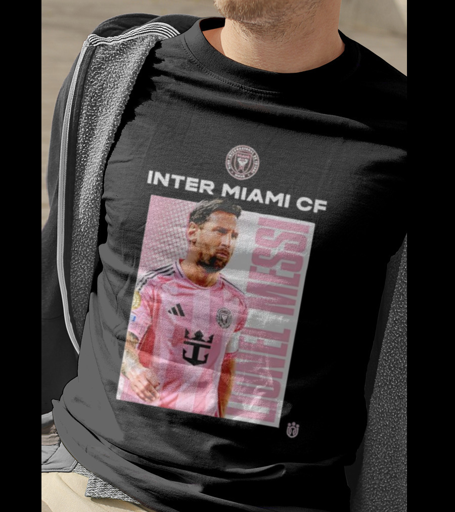 Inter Miami CF Lionel Messi Pink Jersey Program T-Shirt