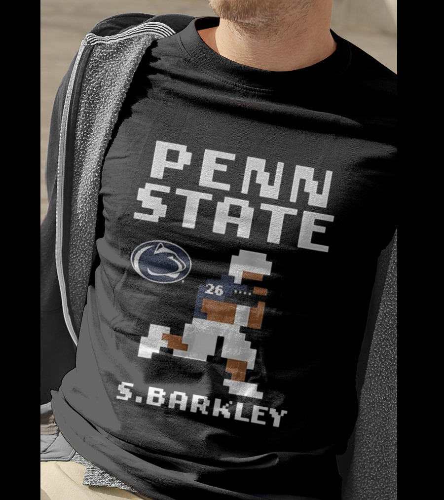 Penn State Saquon Barkley 8 Bit Style Nittany Lions Retro T-Shirt