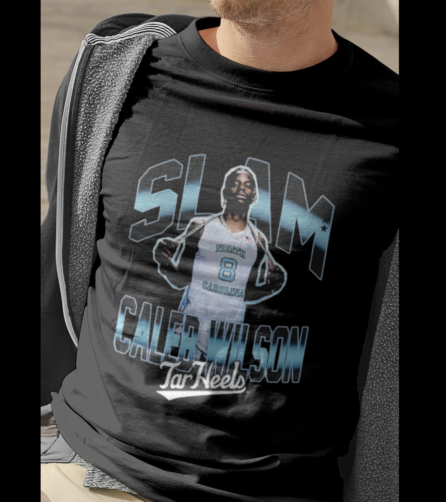 SLAM Caleb Wilson North Carolina Tar Heels 8 Basketball T-Shirt