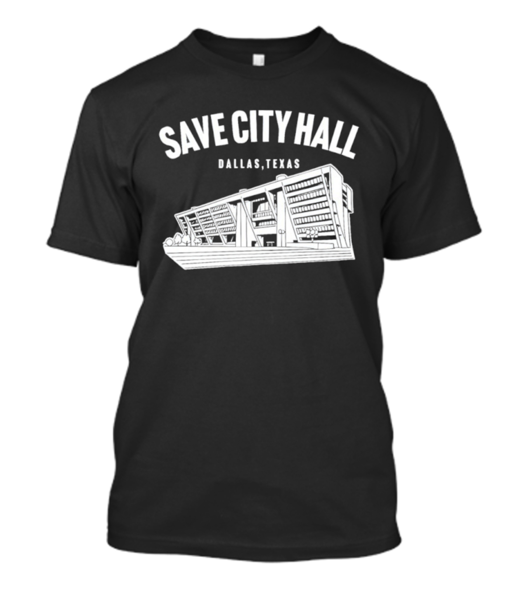 Save City Hall Dallas Texas Building Community Preservation T-Shirt