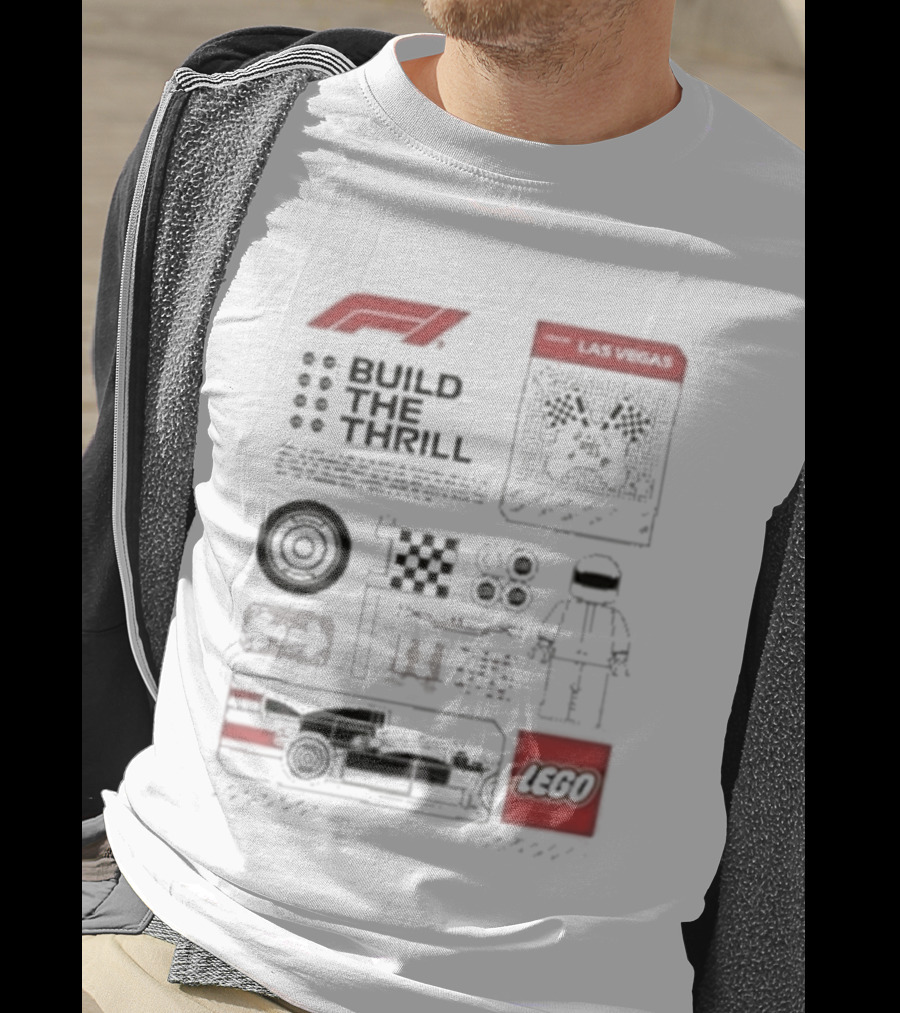 Build The Thrill Las Vegas Lego Formula 1 Grand Prix T-Shirt