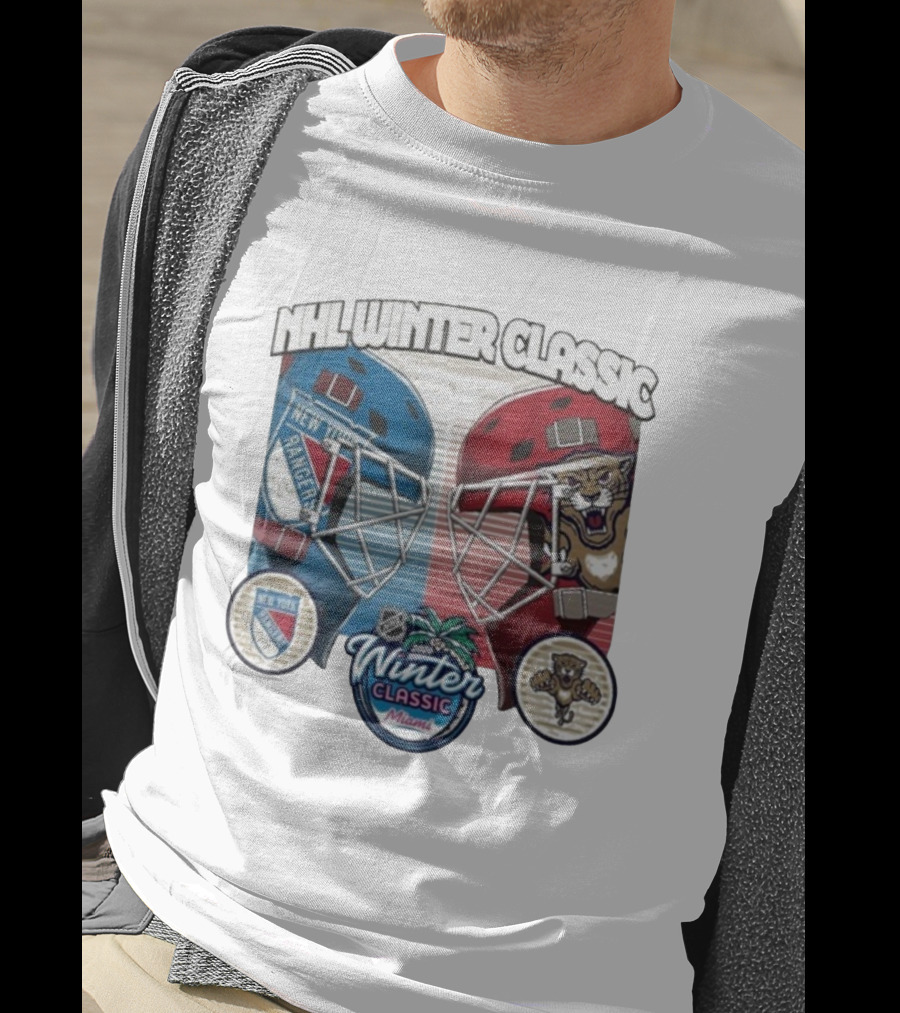 NHL Winter Classic 2026 Miami Florida Panthers New York Rangers Matchup T-Shirt