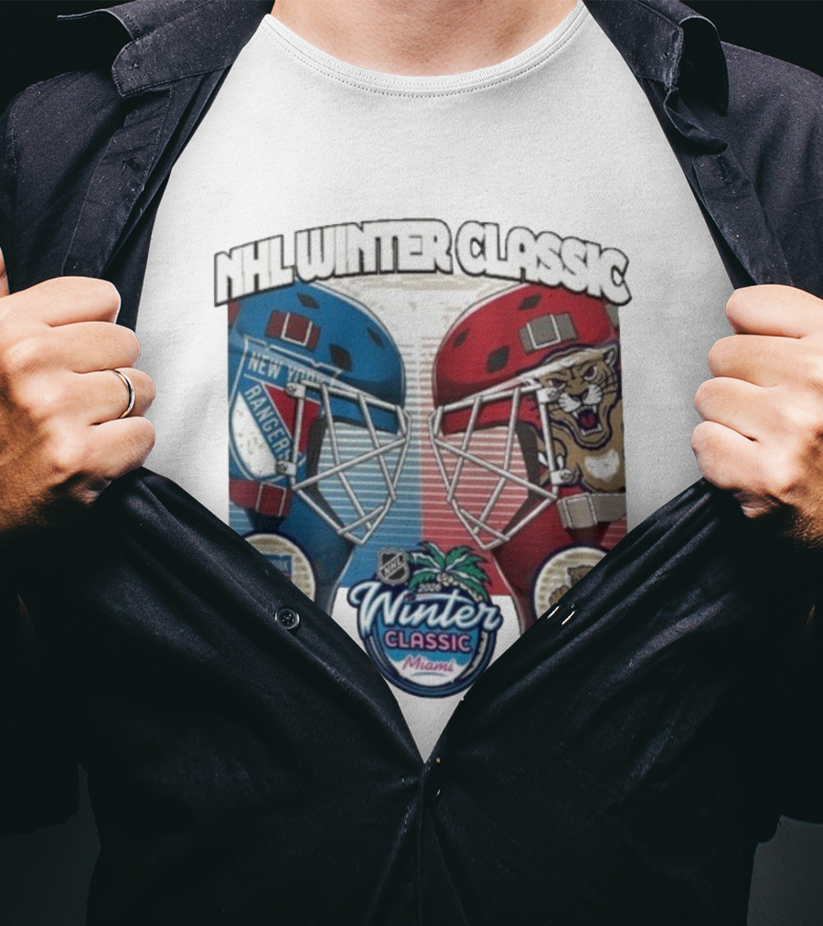 NHL Winter Classic 2026 Miami Florida Panthers New York Rangers Matchup T-Shirt