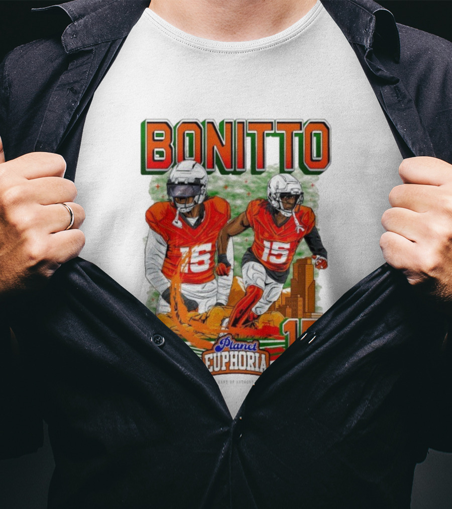 Bonitto Planet Euphoria NFLPA Player Number 15 T-Shirt