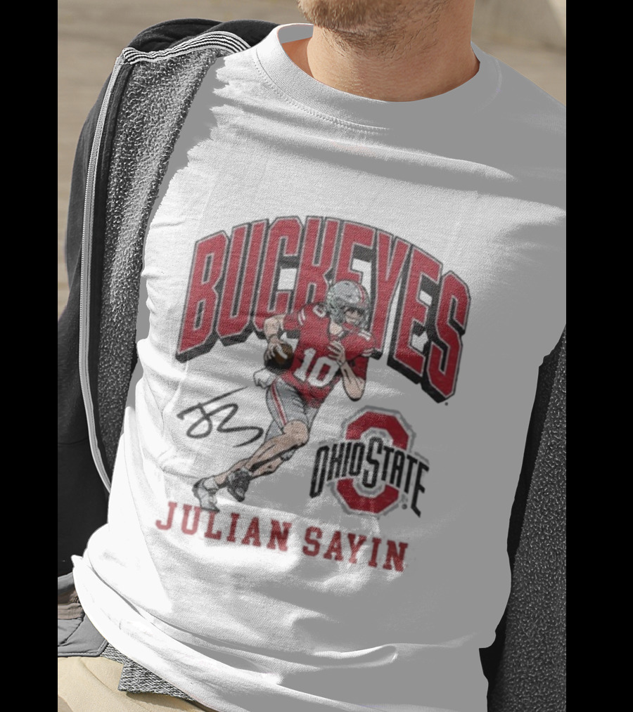 Ohio State Buckeyes Julian Sayin Where I’m From #10 Signature T-Shirt