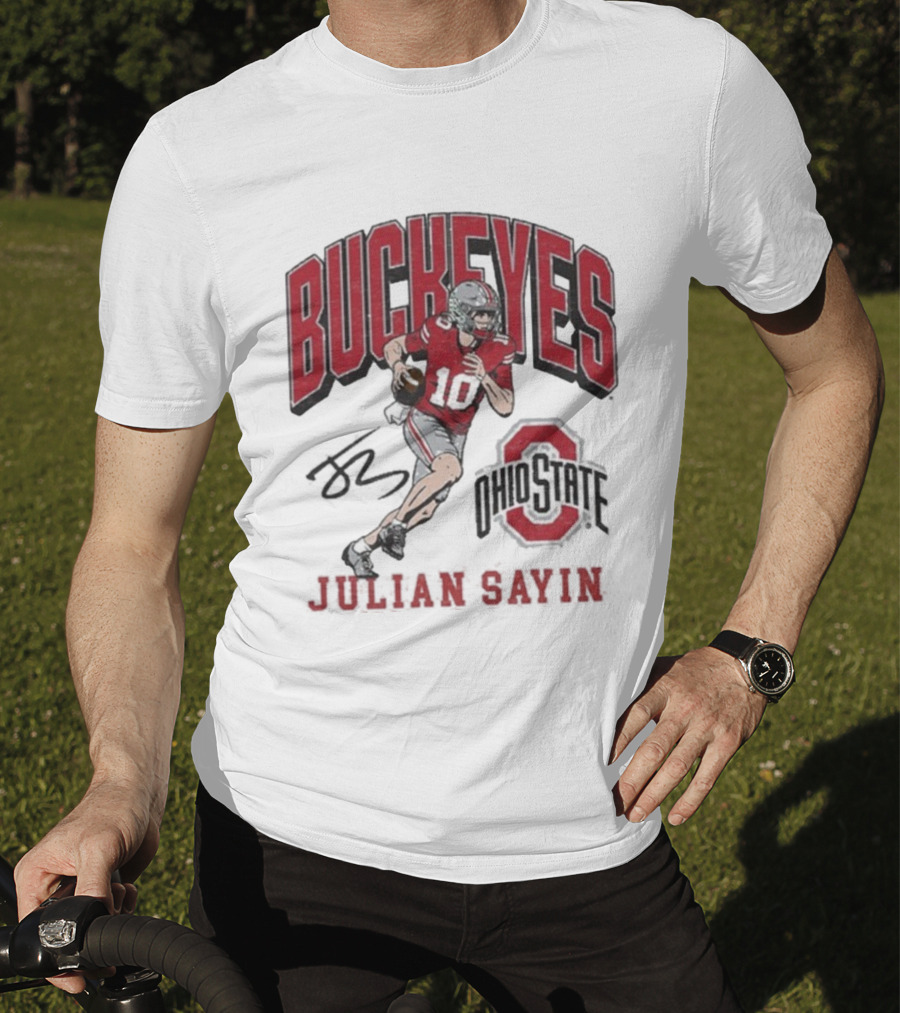 Ohio State Buckeyes Julian Sayin Where I’m From #10 Signature T-Shirt