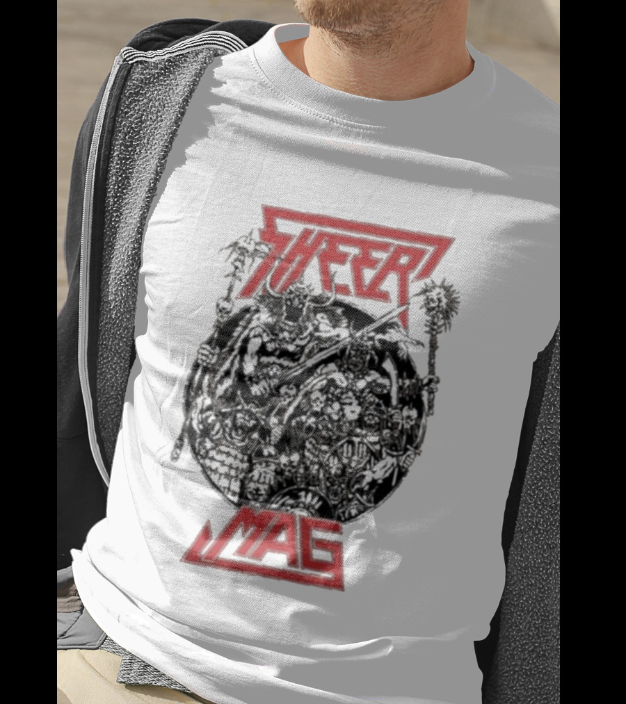 Sheer Mag Mag Album Band Name Red Text Graphic T-Shirt