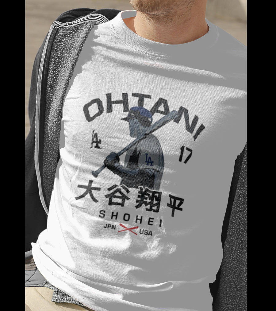 Los Angeles Blue Number 17 Ohtani Shohei JPN USA Baseball Vintage 2025 T-Shirt