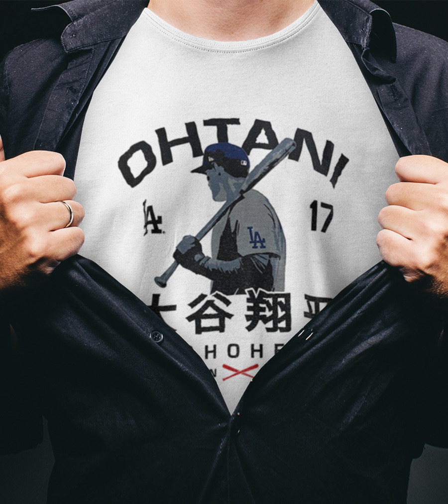 Los Angeles Blue Number 17 Ohtani Shohei JPN USA Baseball Vintage 2025 T-Shirt
