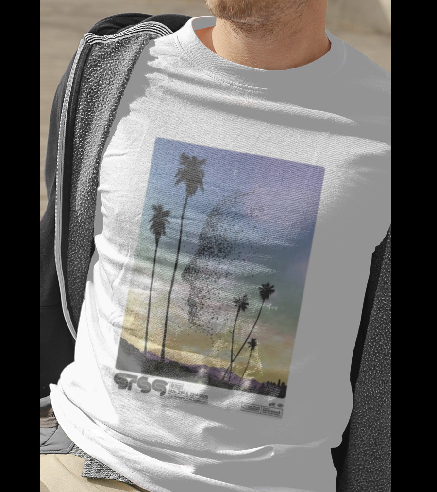 STS9 Nov 21 22 2025 The Bellwether Los Angeles CA Palm Trees And Birds Sky Scene T-Shirt
