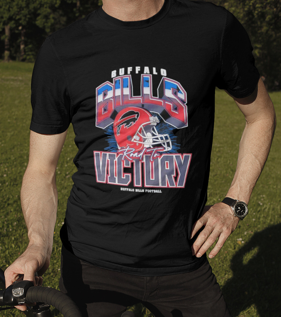 Buffalo Bills Road To Victory Helmet Bills Victory T-Shirt