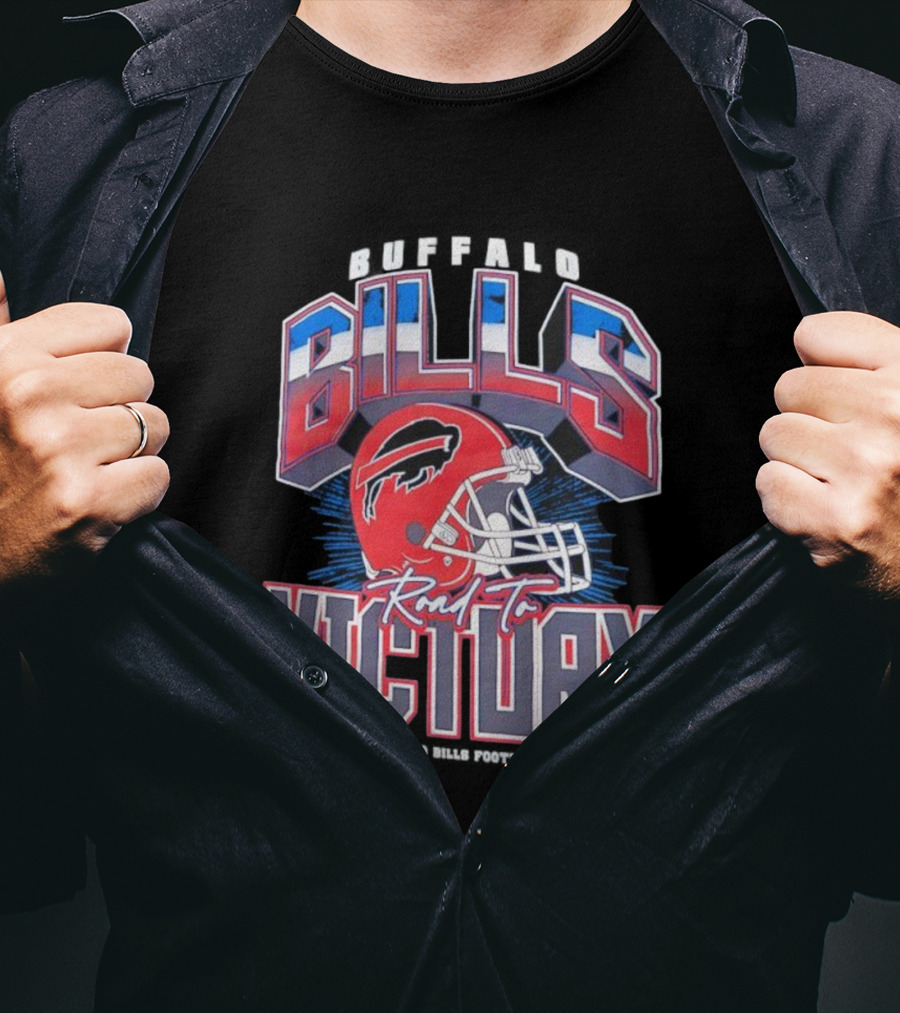 Buffalo Bills Road To Victory Helmet Bills Victory T-Shirt