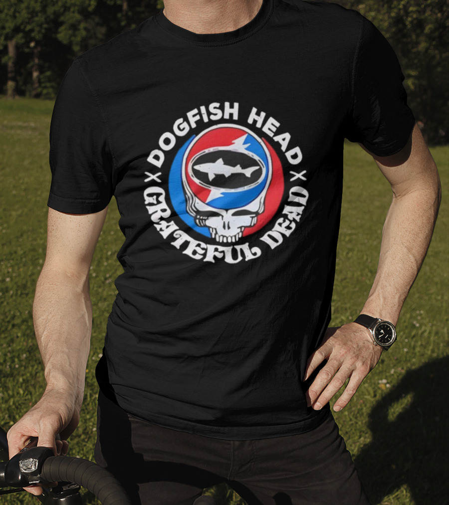 Dogfish Head Grateful Dead Collaboration Steal Your Face Logo T-Shirt