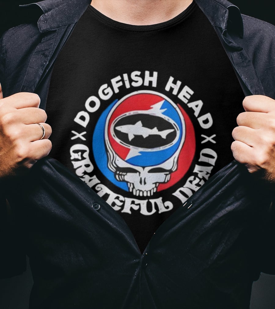 Dogfish Head Grateful Dead Collaboration Steal Your Face Logo T-Shirt