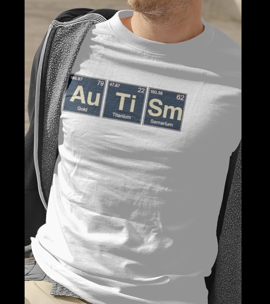 Au Ti Sm Gold Titanium Samarium Periodic Elements T-Shirt