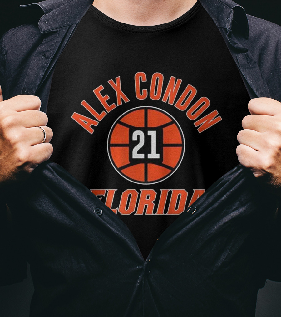 Alex Condon 21 Florida Basketball T-Shirt