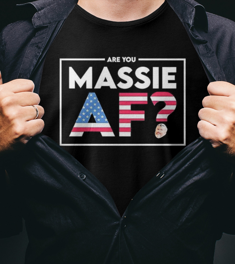 Are You Massie AF American Flag Style T-Shirt