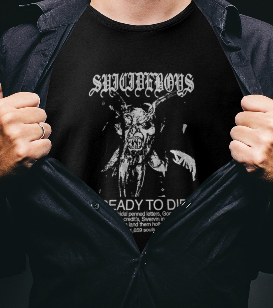 Suicideboys Ready To Die Swervin In A Chevy Hollow Points T-Shirt