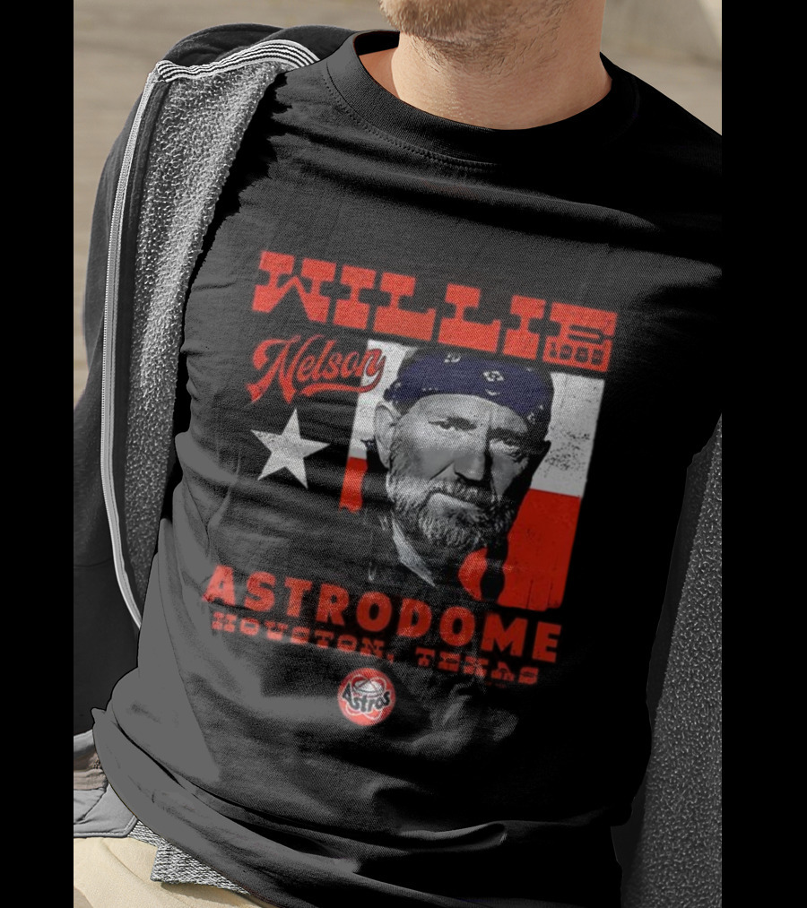 Willie Nelson Astrodome Houston Astros Texas Legend T-Shirt