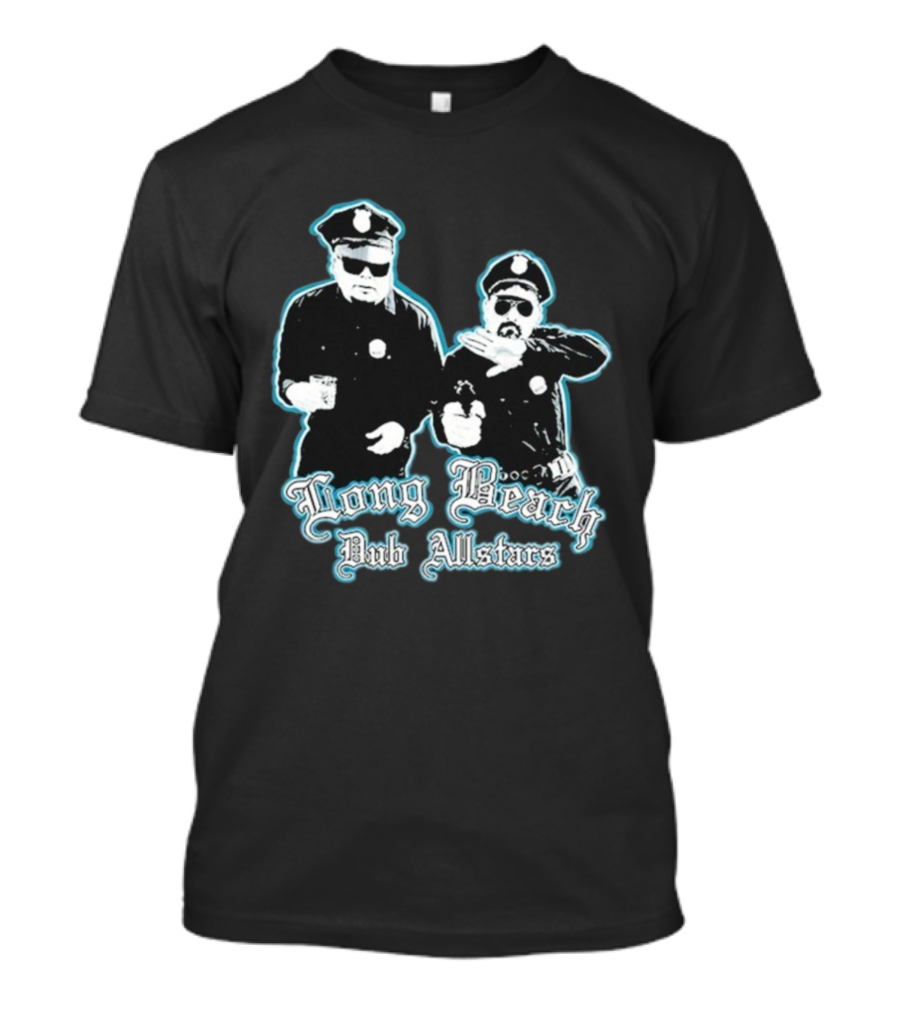 Long Beach Dub AllStars Police Humor Cop Imagery T-Shirt