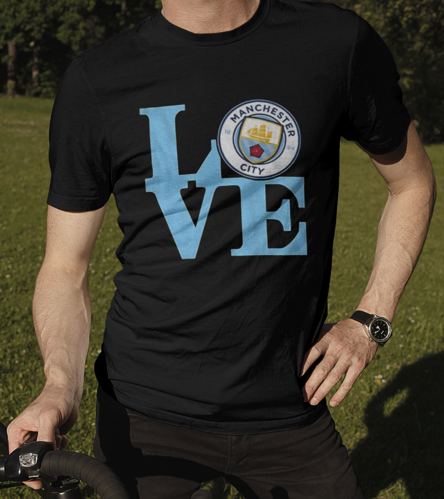 Manchester City FC LOVE Emblem 1894 Badge T-Shirt