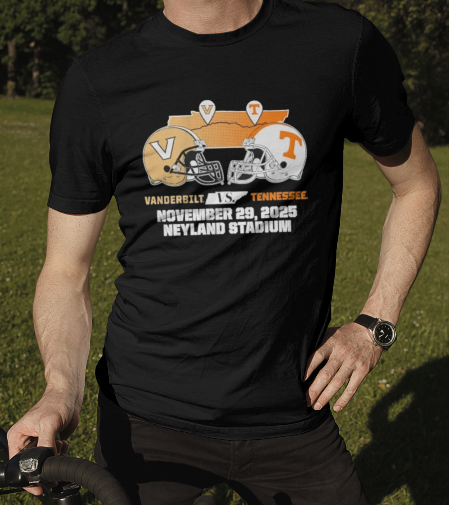 Vanderbilt Vs Tennessee November 29 2025 Neyland Stadium Football Rivals Clash T-Shirt