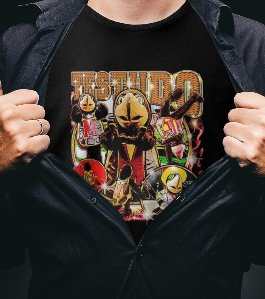 Testudo Maryland Terrapins Mascot Vintage Collage T-Shirt