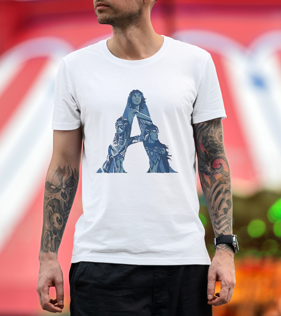 Avatar Character Collage Shaped As A T-Shirt
